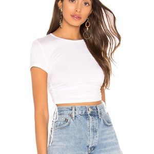 Lovers + Friends divine crop tee